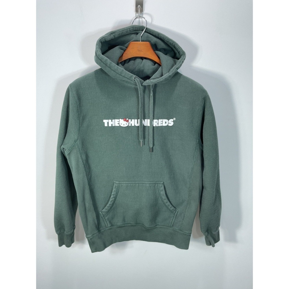 the hundreds‎ x sanrio hello kitty Hoodie size small olive green